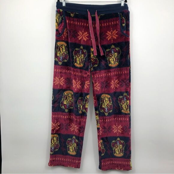 Harry Potter Gryffindor Super Soft Pajama Pants Womens Large - Picture 1 of 6